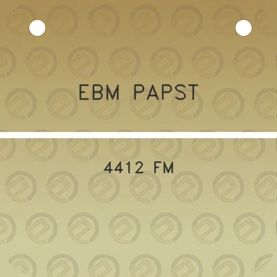 ebm-papst-4412-fm