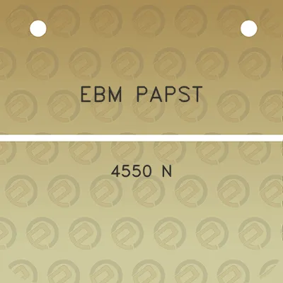 ebm-papst-4550-n