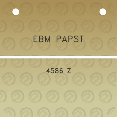 ebm-papst-4586-z