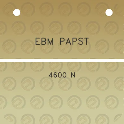 ebm-papst-4600-n