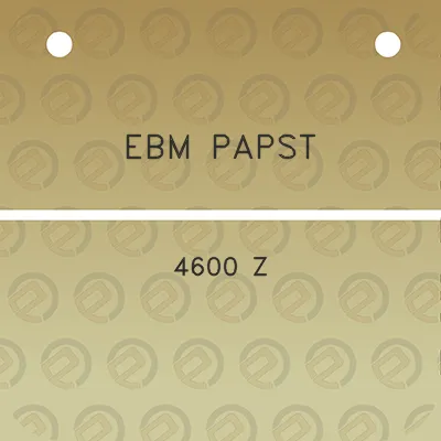 ebm-papst-4600-z