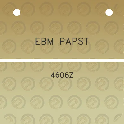 ebm-papst-4606z