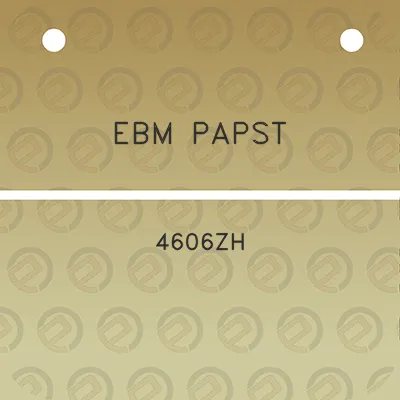 ebm-papst-4606zh