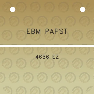 ebm-papst-4656-ez