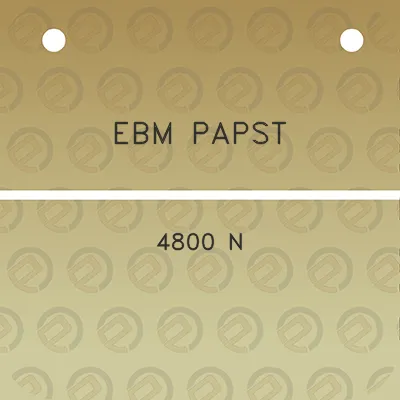 ebm-papst-4800-n