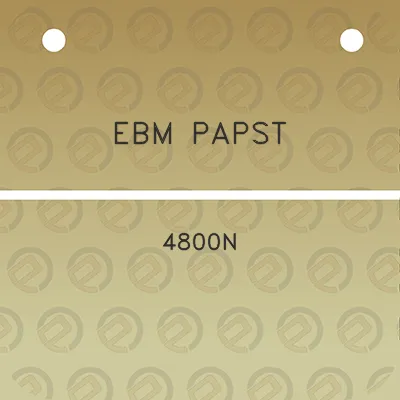 ebm-papst-4800n