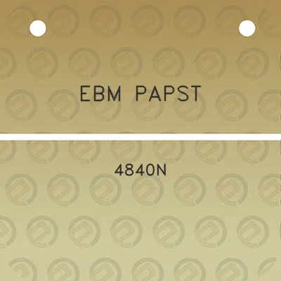 ebm-papst-4840n