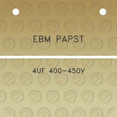 ebm-papst-4uf-400-450v