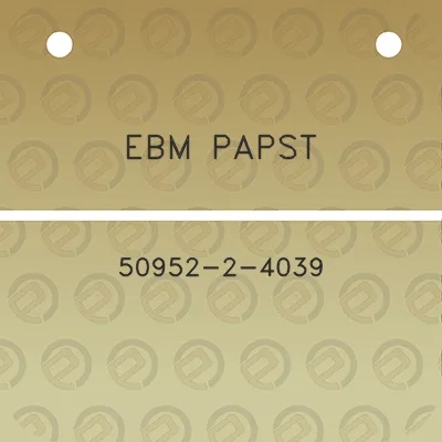 ebm-papst-50952-2-4039