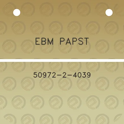 ebm-papst-50972-2-4039