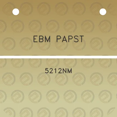 ebm-papst-5212nm