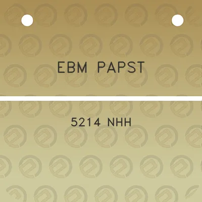 ebm-papst-5214-nhh