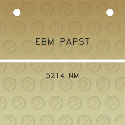 ebm-papst-5214-nm