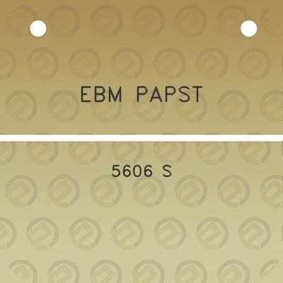 ebm-papst-5606-s