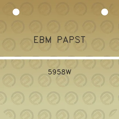 ebm-papst-5958w