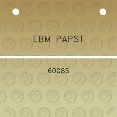 ebm-papst-6008s