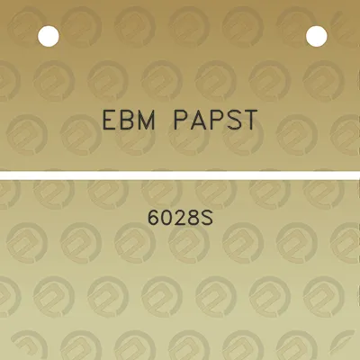 ebm-papst-6028s