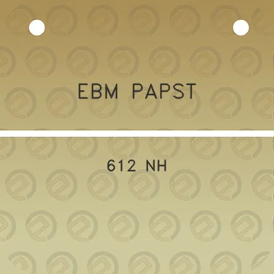 ebm-papst-612-nh