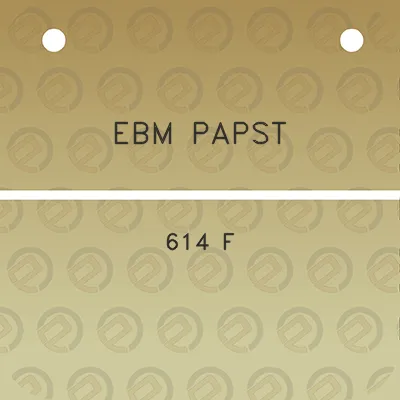 ebm-papst-614-f