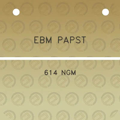 ebm-papst-614-ngm