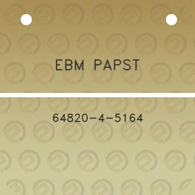 ebm-papst-64820-4-5164