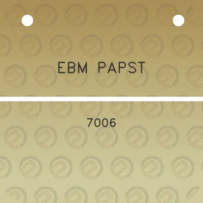 ebm-papst-7006