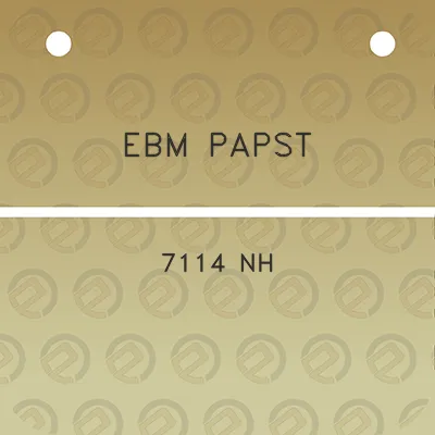 ebm-papst-7114-nh