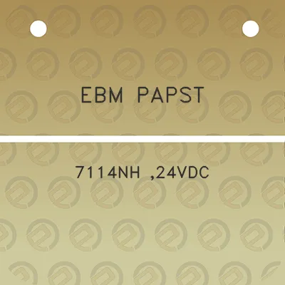 ebm-papst-7114nh-24vdc