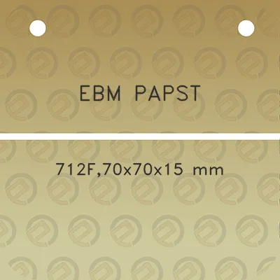 ebm-papst-712f70x70x15-mm