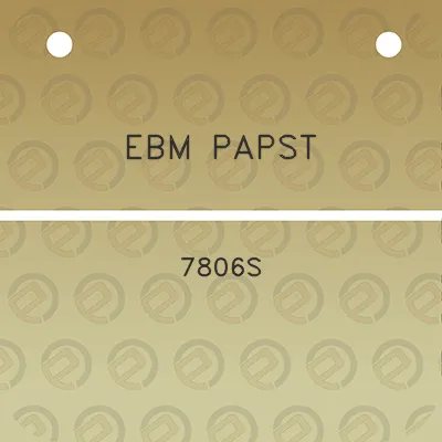 ebm-papst-7806s