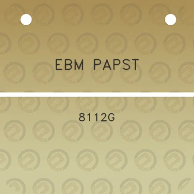 ebm-papst-8112g