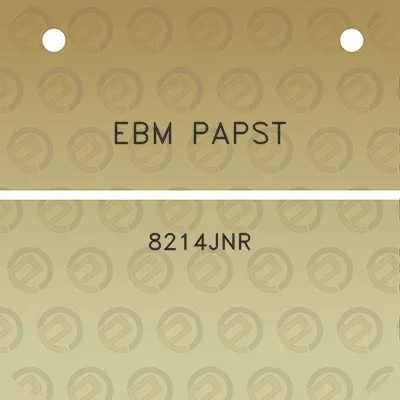 ebm-papst-8214jnr