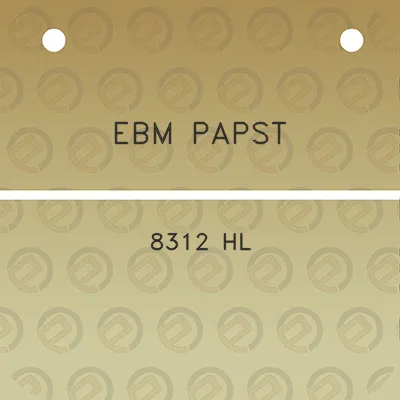 ebm-papst-8312-hl