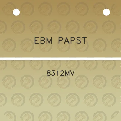 ebm-papst-8312mv