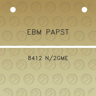 ebm-papst-8412-n2gme