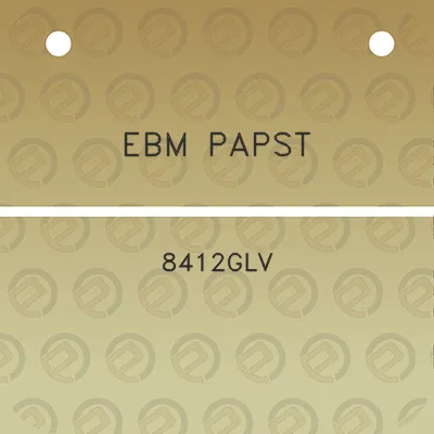 ebm-papst-8412glv