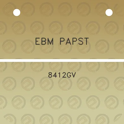 ebm-papst-8412gv