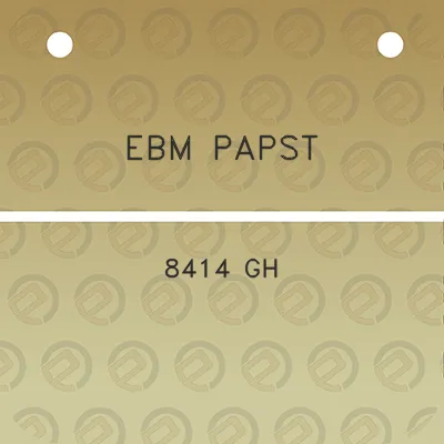 ebm-papst-8414-gh