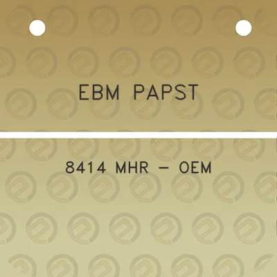 ebm-papst-8414-mhr-oem