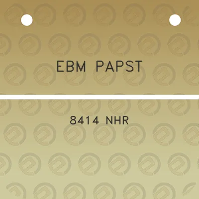 ebm-papst-8414-nhr