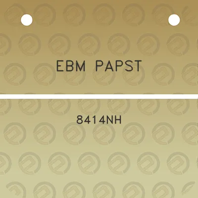 ebm-papst-8414nh