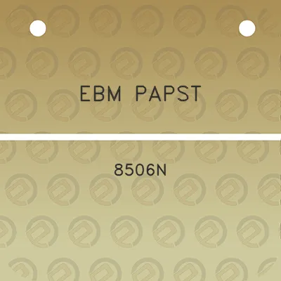 ebm-papst-8506n