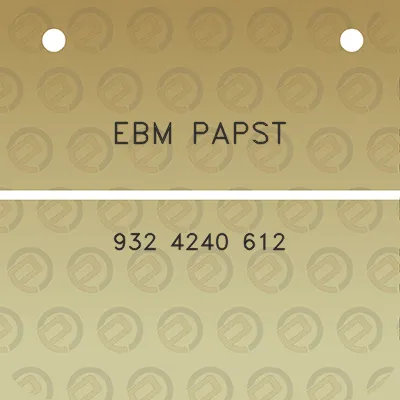 ebm-papst-932-4240-612