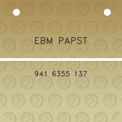 ebm-papst-941-6355-137