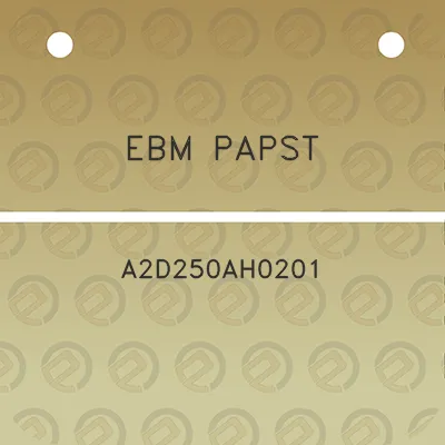 ebm-papst-a2d250ah0201