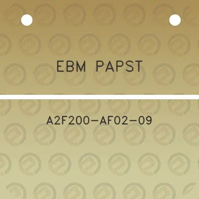 ebm-papst-a2f200-af02-09