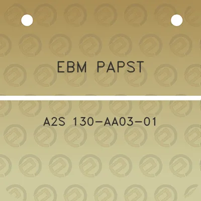 ebm-papst-a2s-130-aa03-01