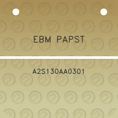 ebm-papst-a2s130aa0301