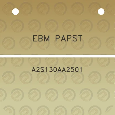 ebm-papst-a2s130aa2501