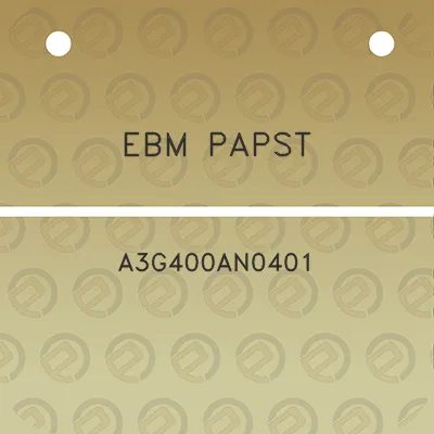 ebm-papst-a3g400an0401